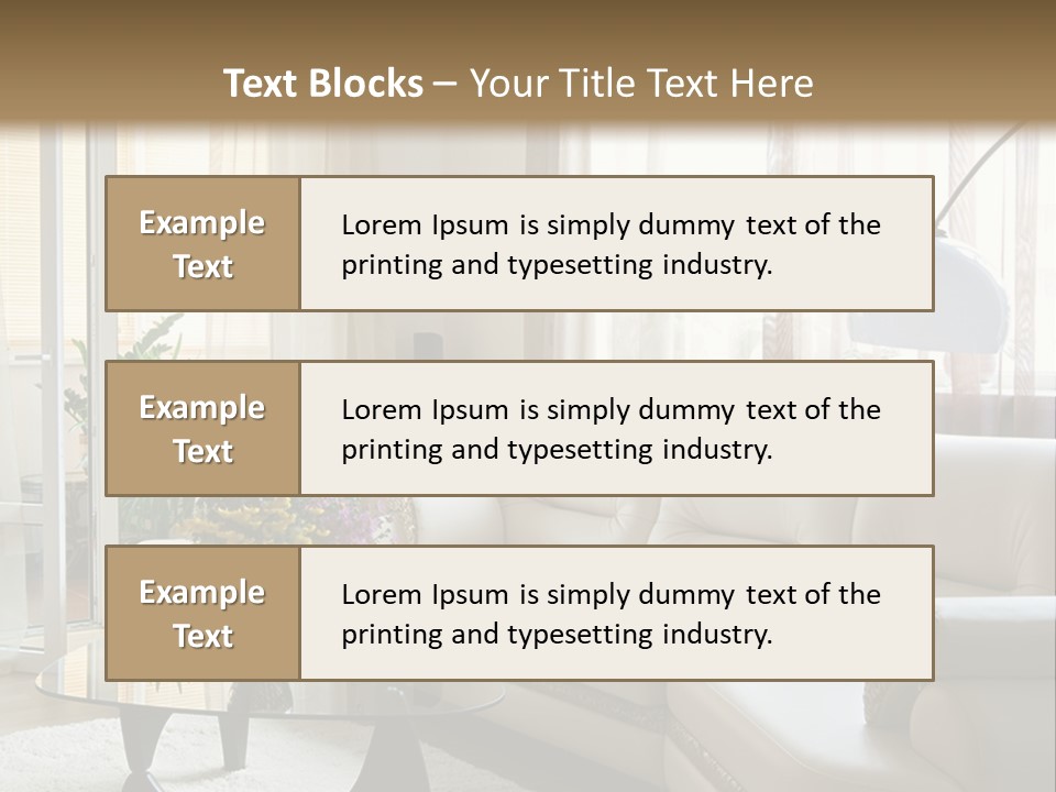 Green Indoors Plant PowerPoint Template