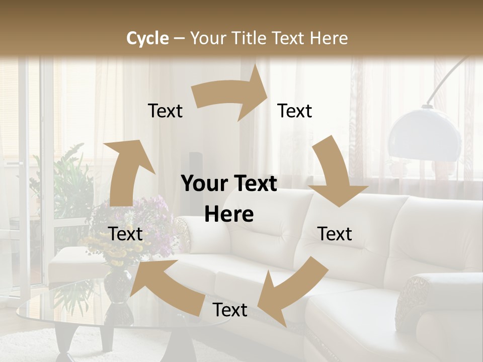 Green Indoors Plant PowerPoint Template
