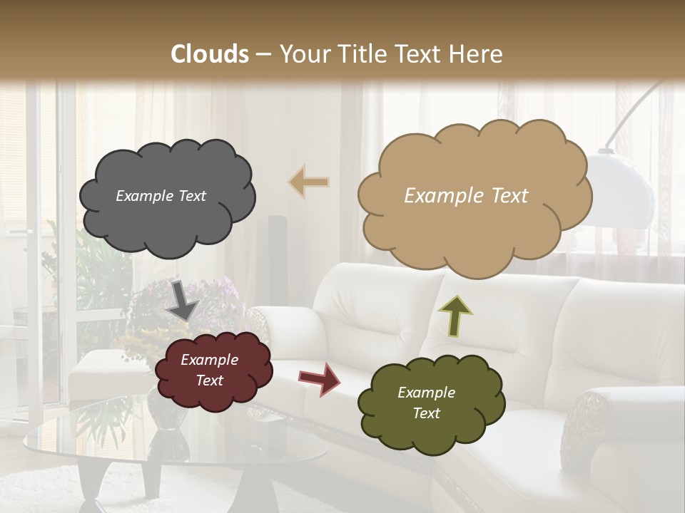 Green Indoors Plant PowerPoint Template