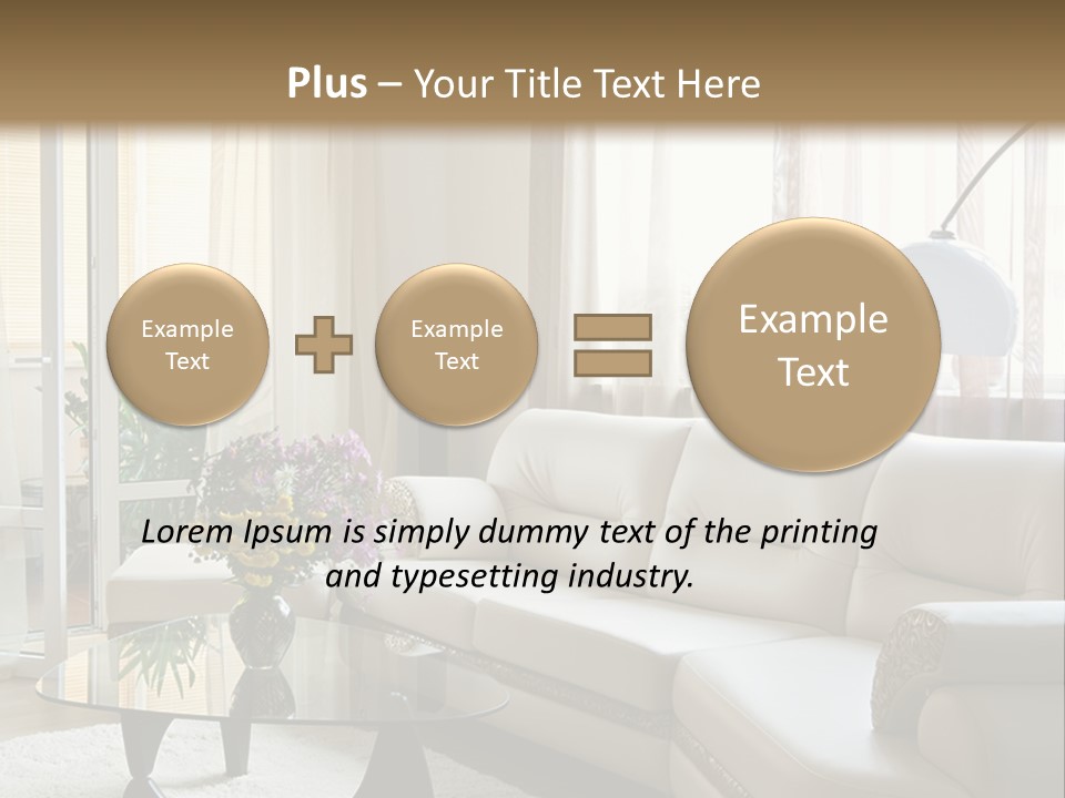 Green Indoors Plant PowerPoint Template