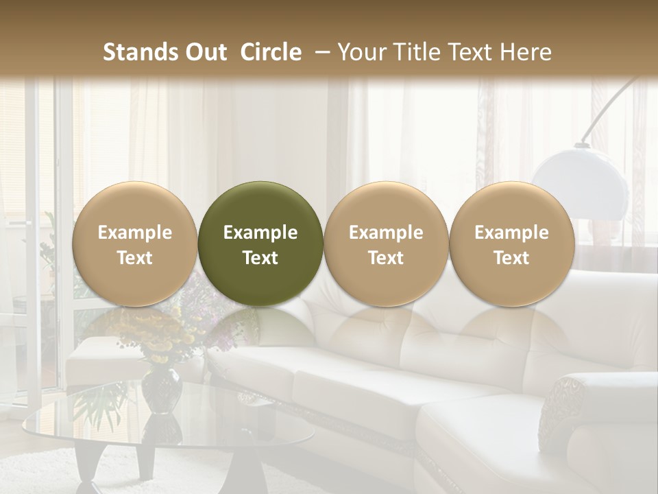 Green Indoors Plant PowerPoint Template