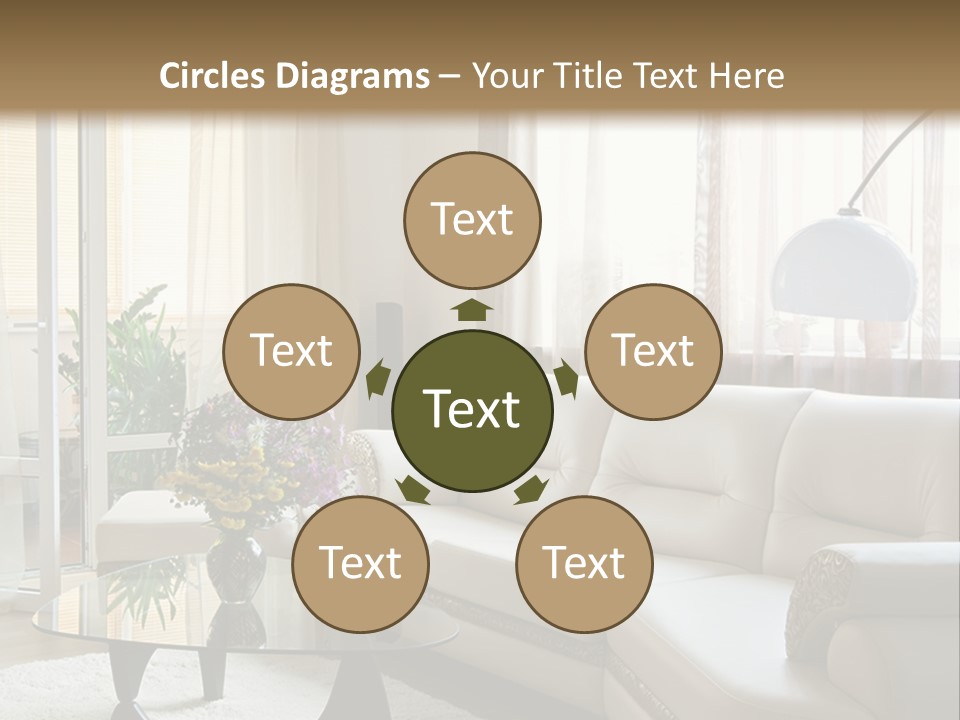 Green Indoors Plant PowerPoint Template