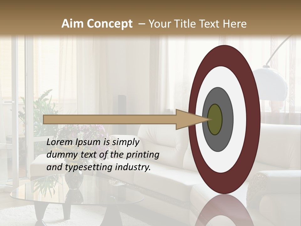 Green Indoors Plant PowerPoint Template