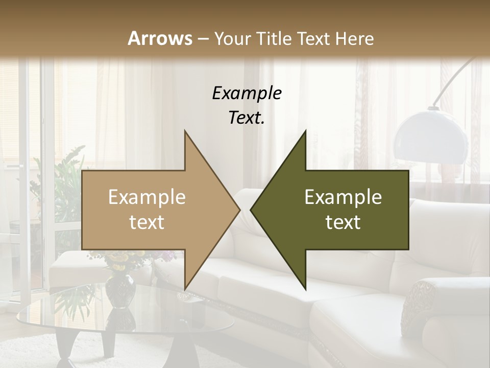 Green Indoors Plant PowerPoint Template