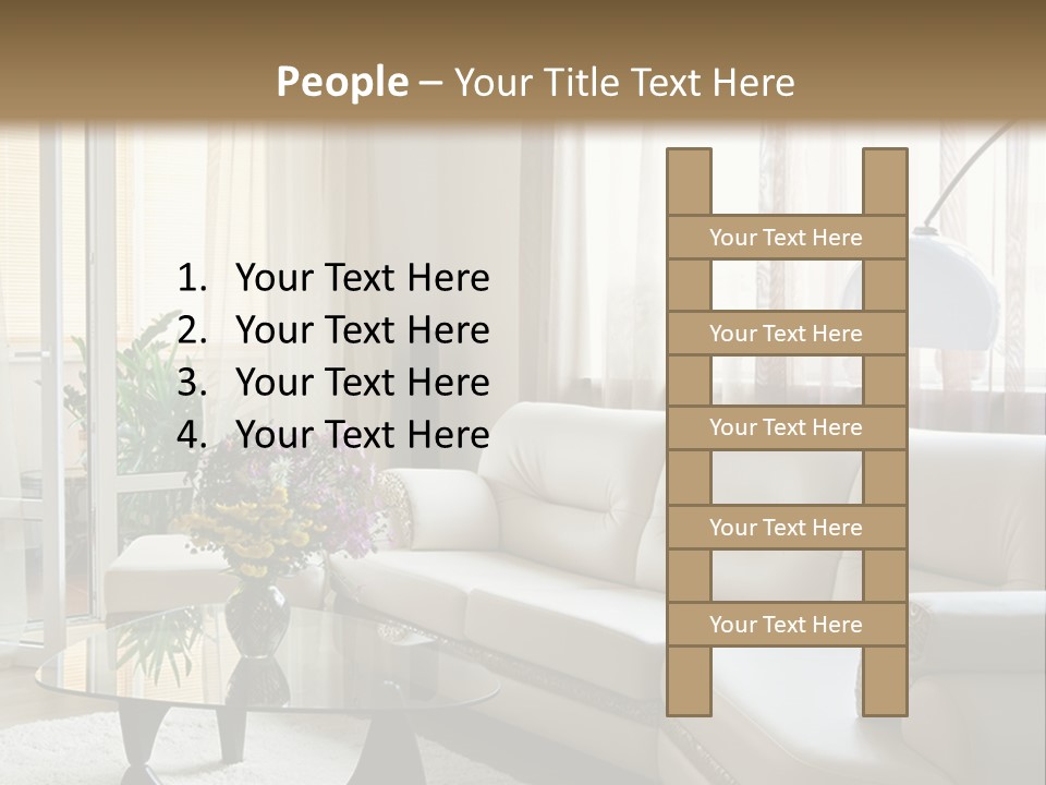 Green Indoors Plant PowerPoint Template