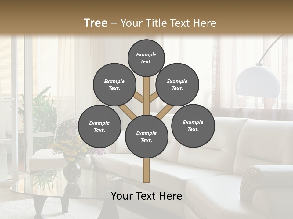 Green Indoors Plant PowerPoint Template