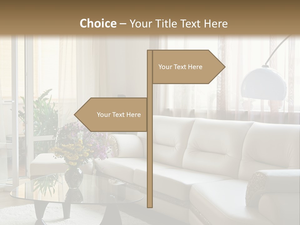 Green Indoors Plant PowerPoint Template