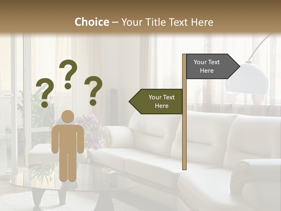 Green Indoors Plant PowerPoint Template