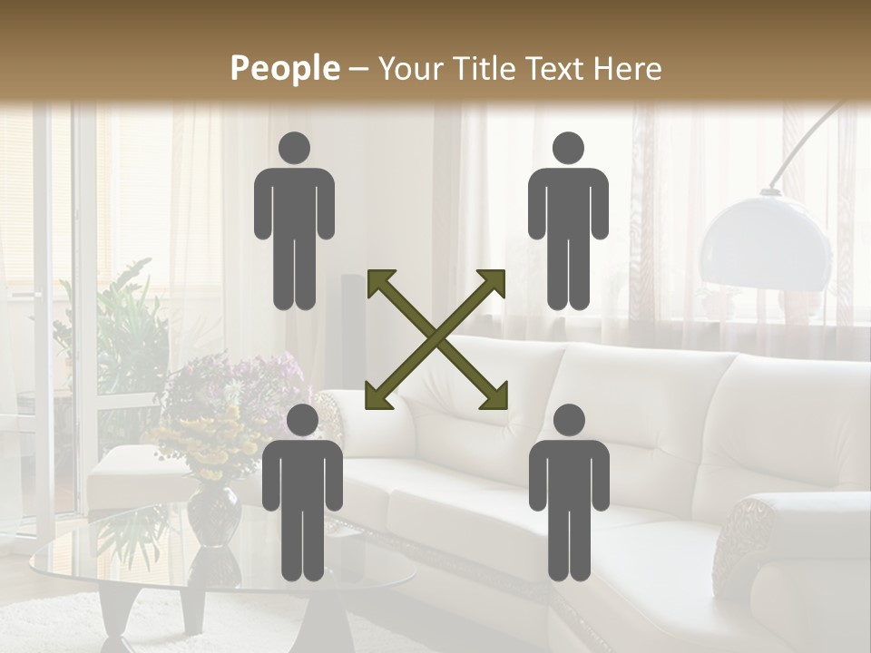 Green Indoors Plant PowerPoint Template