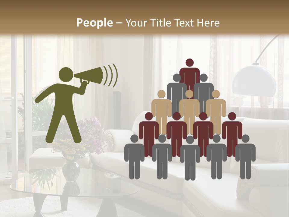 Green Indoors Plant PowerPoint Template