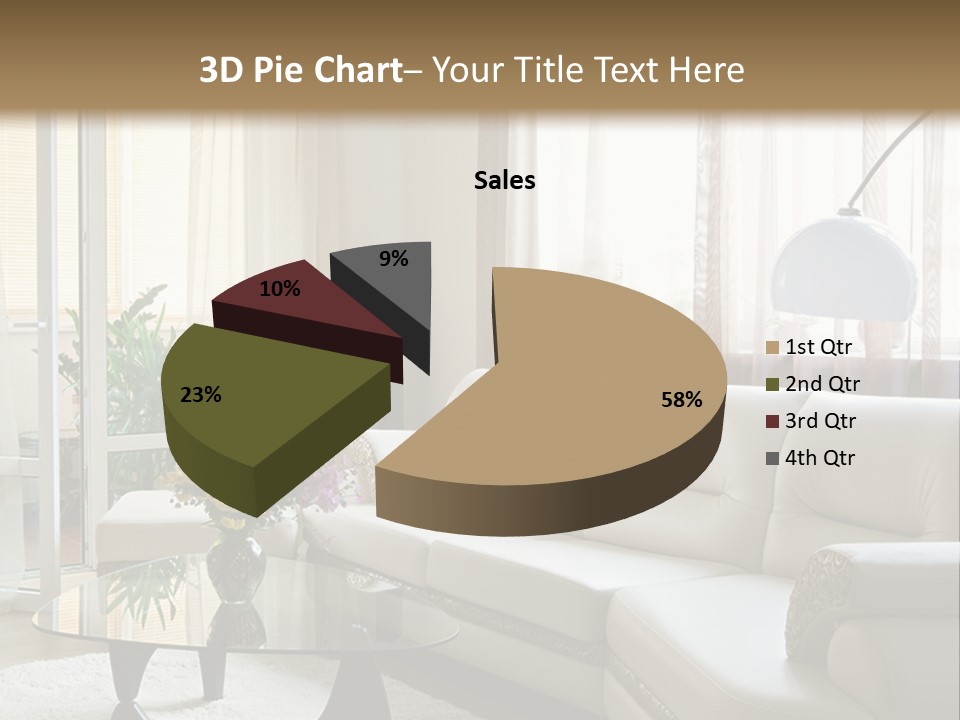 Green Indoors Plant PowerPoint Template