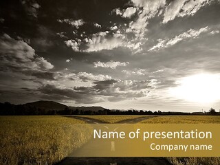 Path Map Rural PowerPoint Template