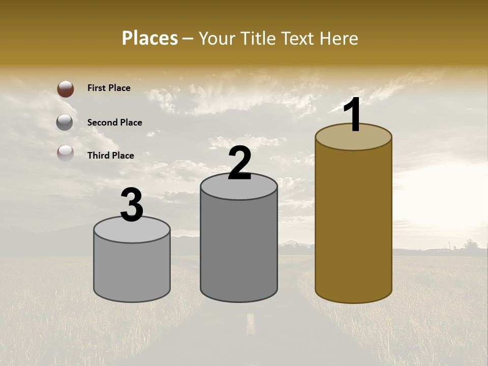 Path Map Rural PowerPoint Template