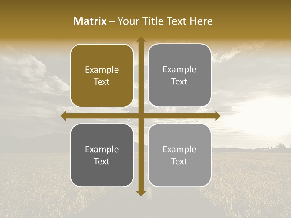 Path Map Rural PowerPoint Template