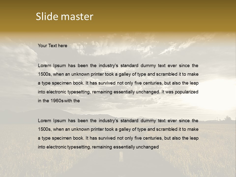 Path Map Rural PowerPoint Template