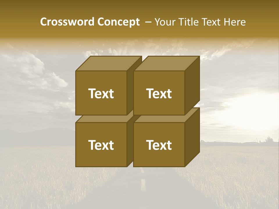 Path Map Rural PowerPoint Template
