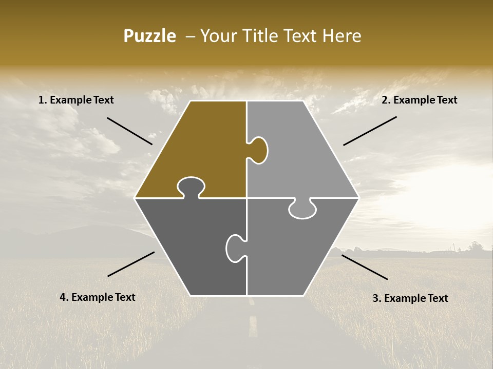 Path Map Rural PowerPoint Template