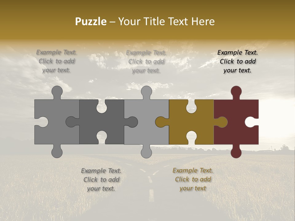 Path Map Rural PowerPoint Template