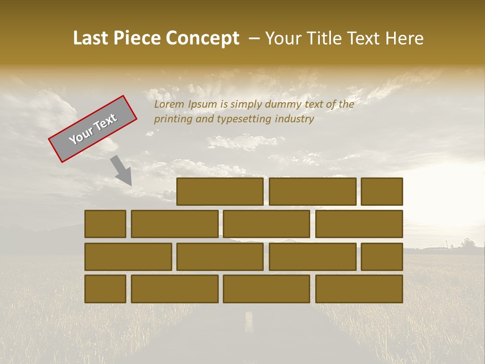 Path Map Rural PowerPoint Template