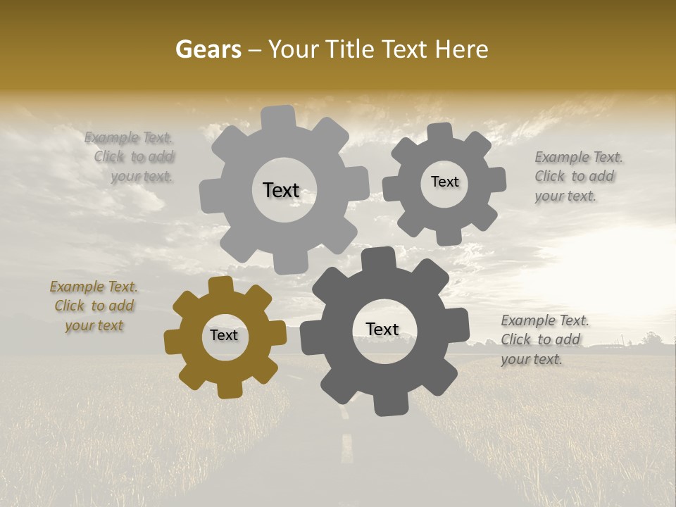 Path Map Rural PowerPoint Template