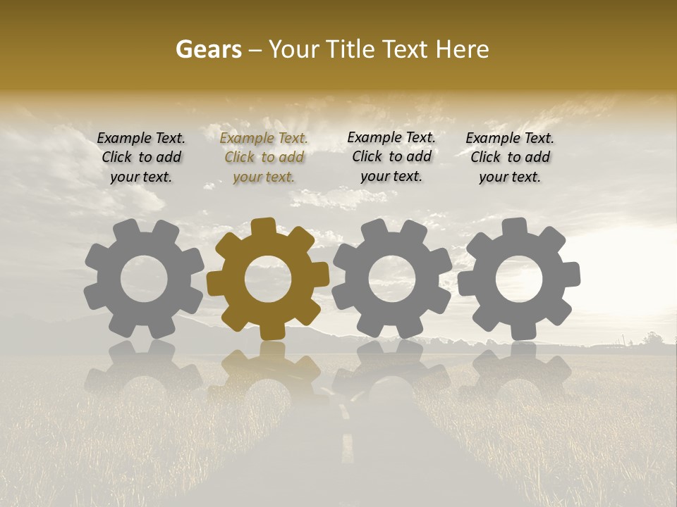 Path Map Rural PowerPoint Template