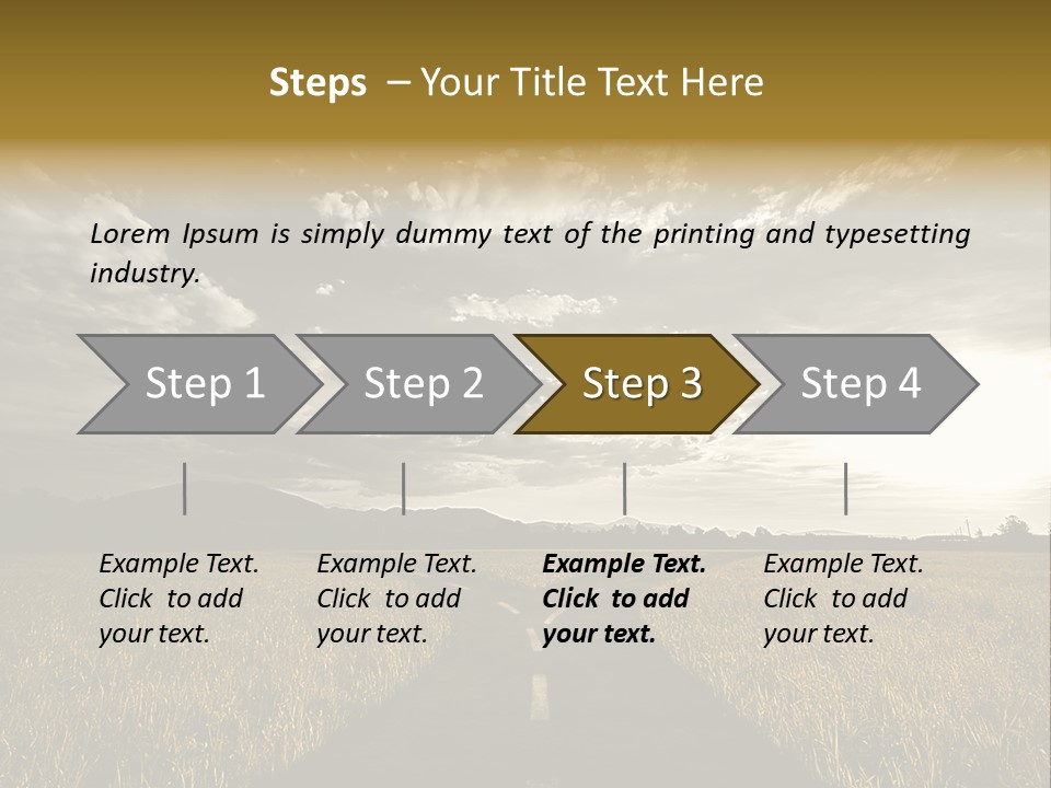 Path Map Rural PowerPoint Template