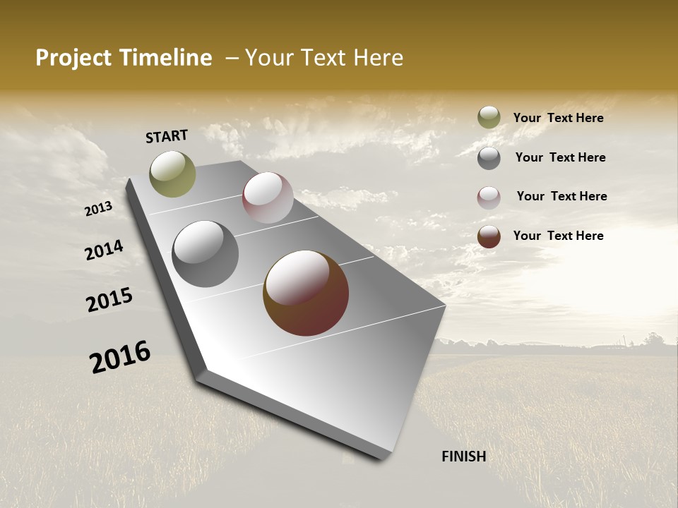 Path Map Rural PowerPoint Template