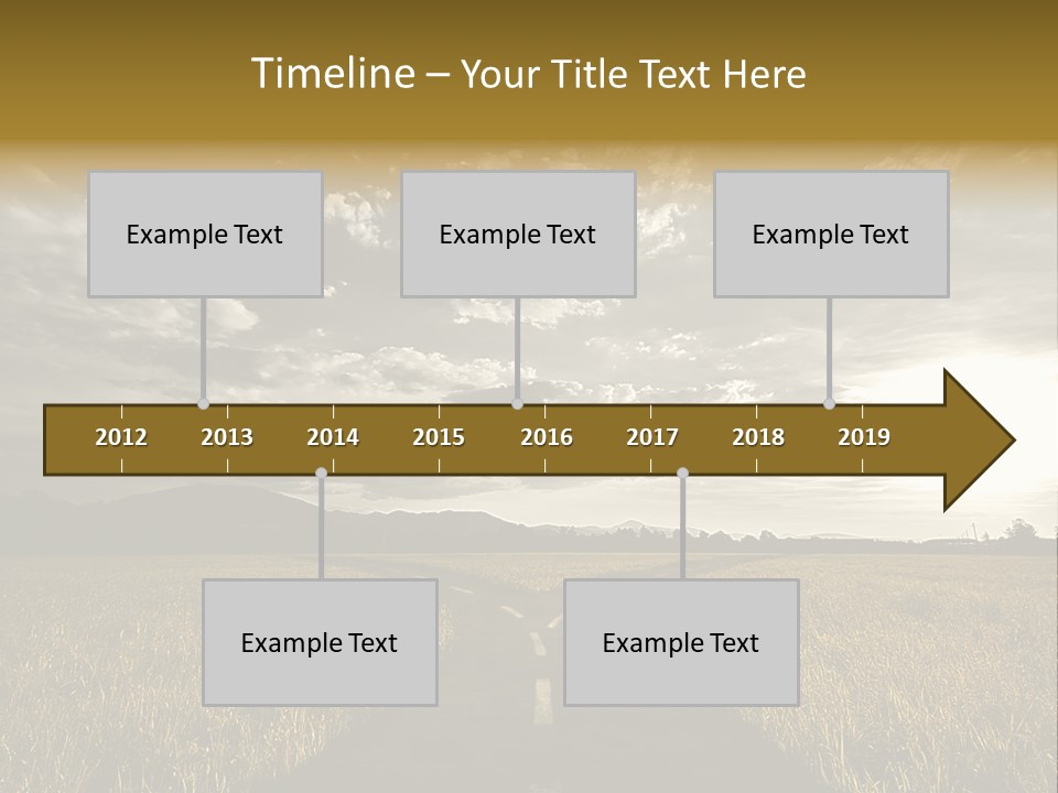 Path Map Rural PowerPoint Template