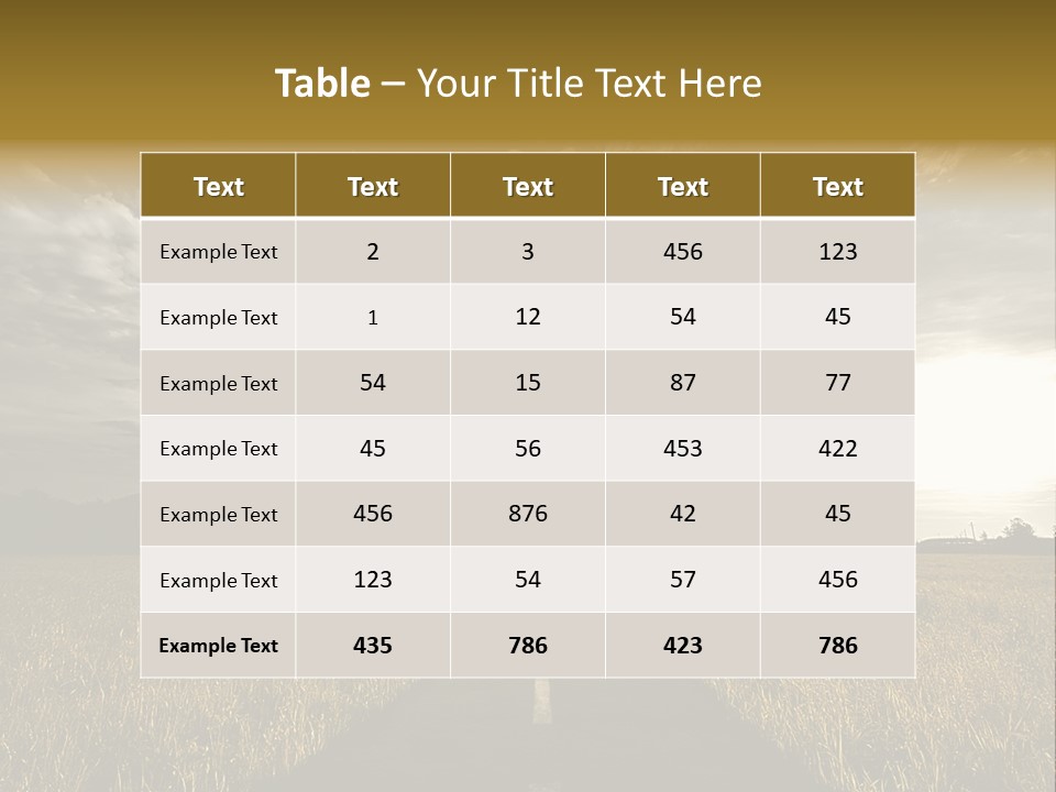 Path Map Rural PowerPoint Template