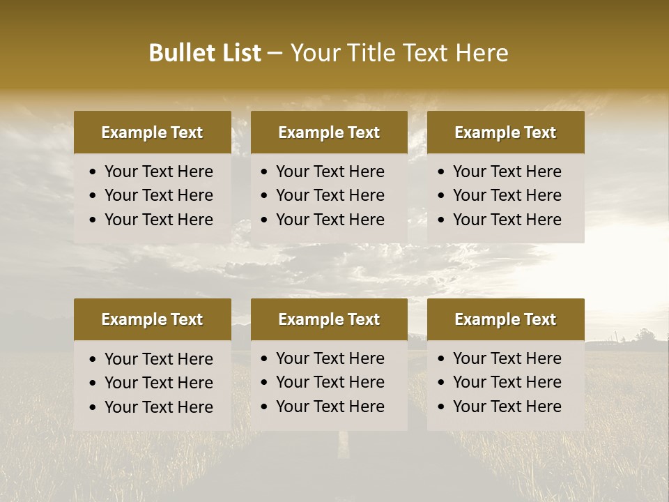 Path Map Rural PowerPoint Template