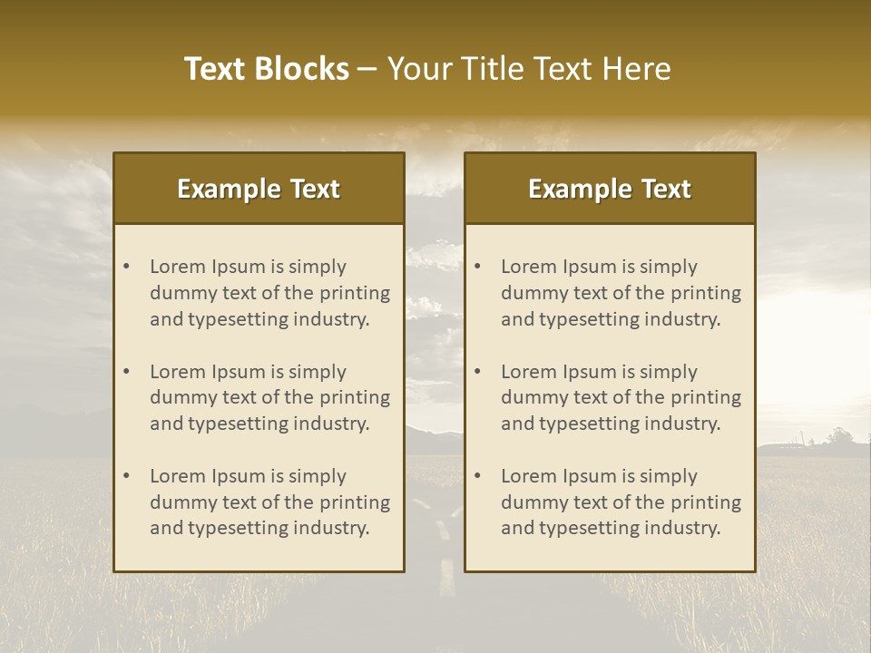 Path Map Rural PowerPoint Template