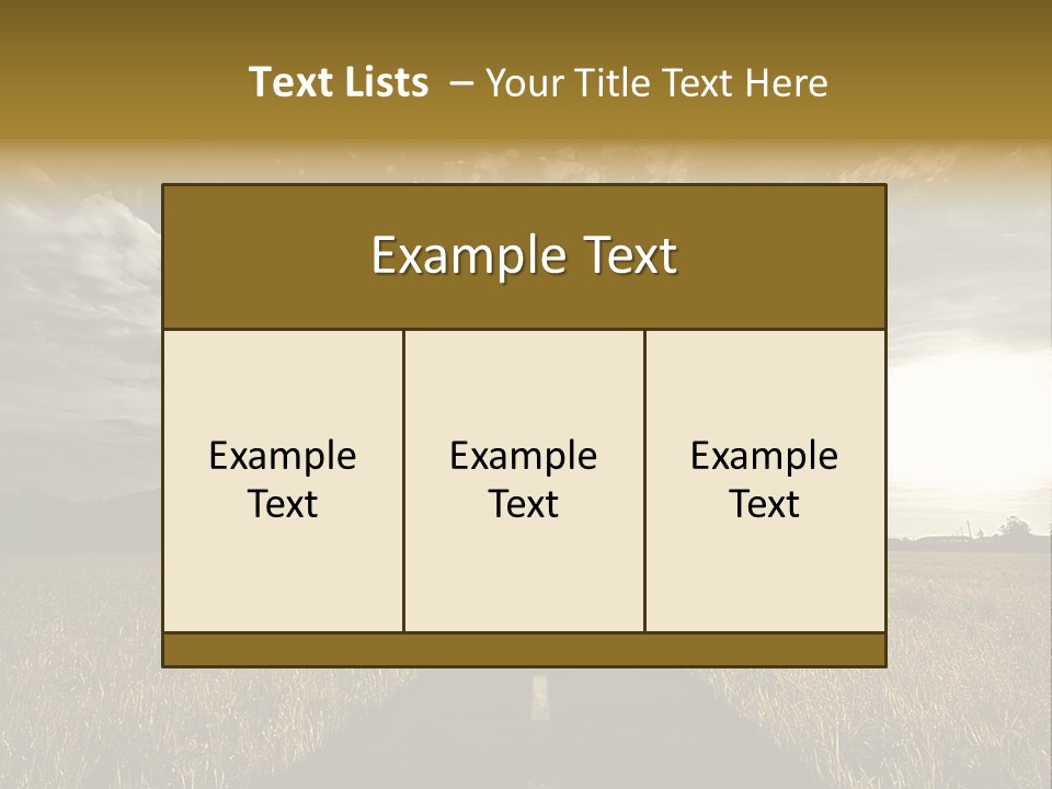 Path Map Rural PowerPoint Template