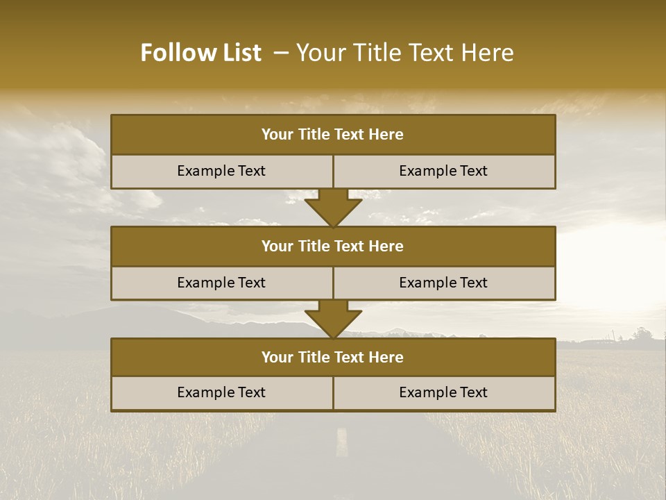 Path Map Rural PowerPoint Template