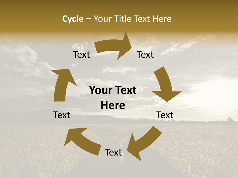 Path Map Rural PowerPoint Template