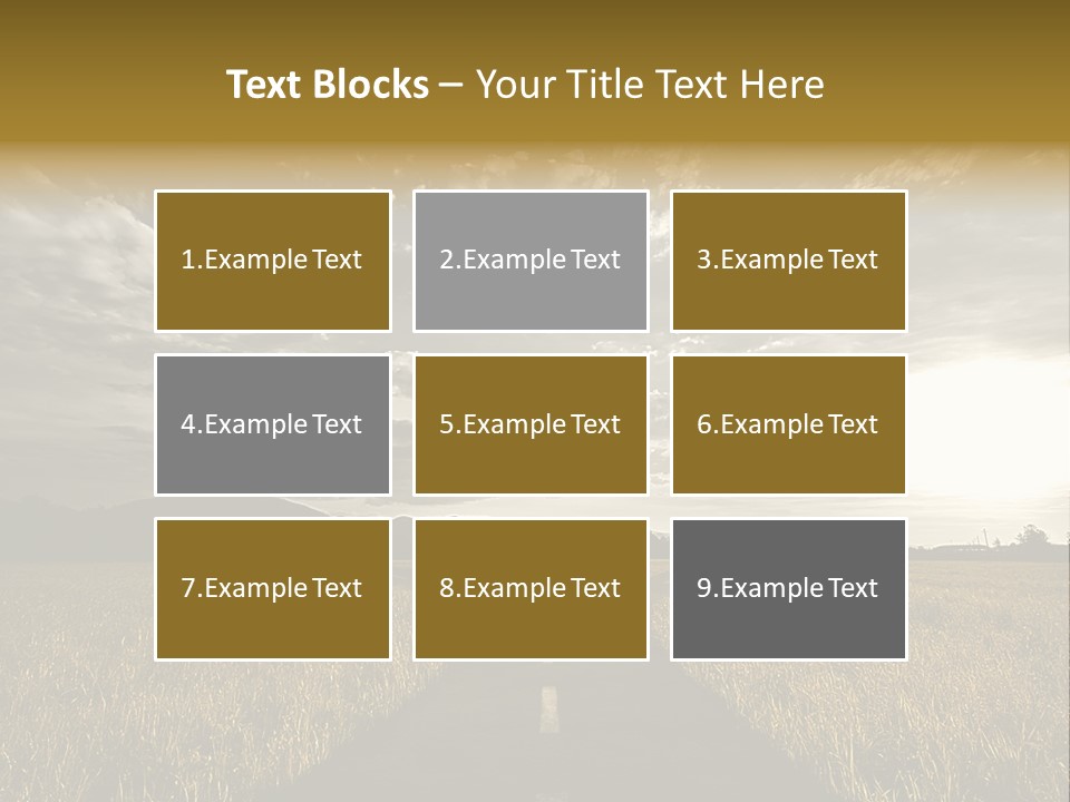 Path Map Rural PowerPoint Template