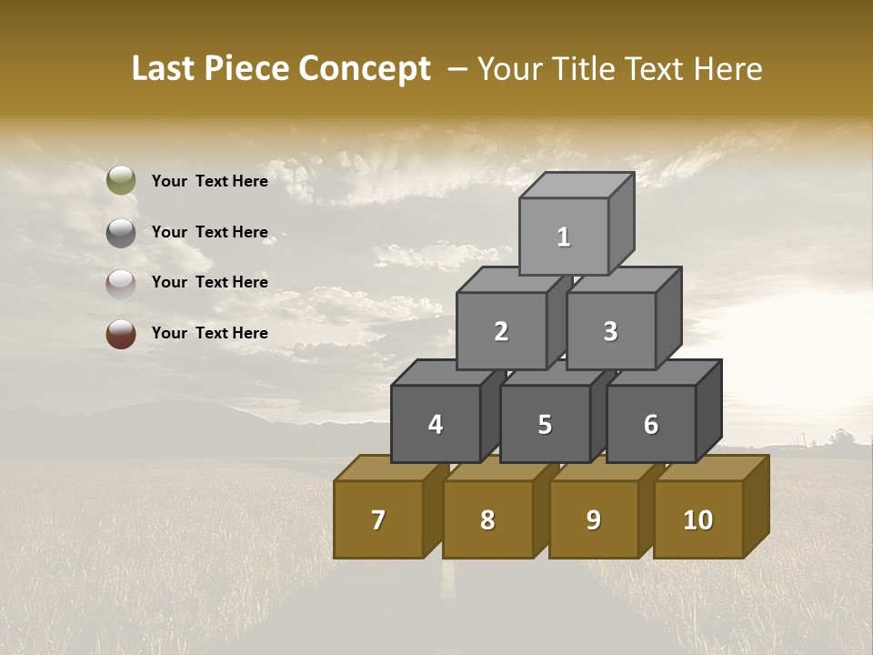 Path Map Rural PowerPoint Template