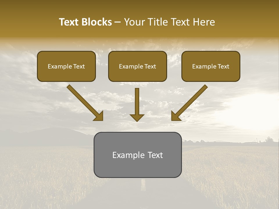 Path Map Rural PowerPoint Template