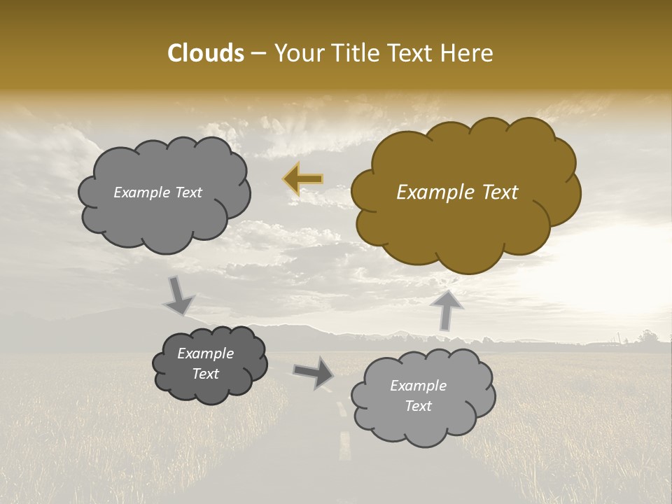 Path Map Rural PowerPoint Template