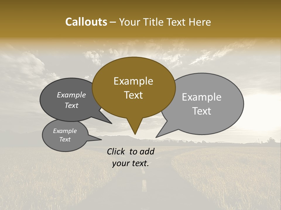 Path Map Rural PowerPoint Template