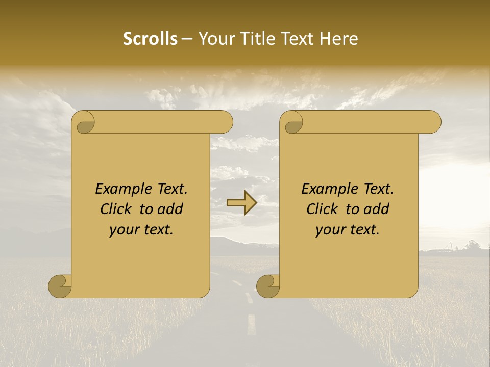 Path Map Rural PowerPoint Template