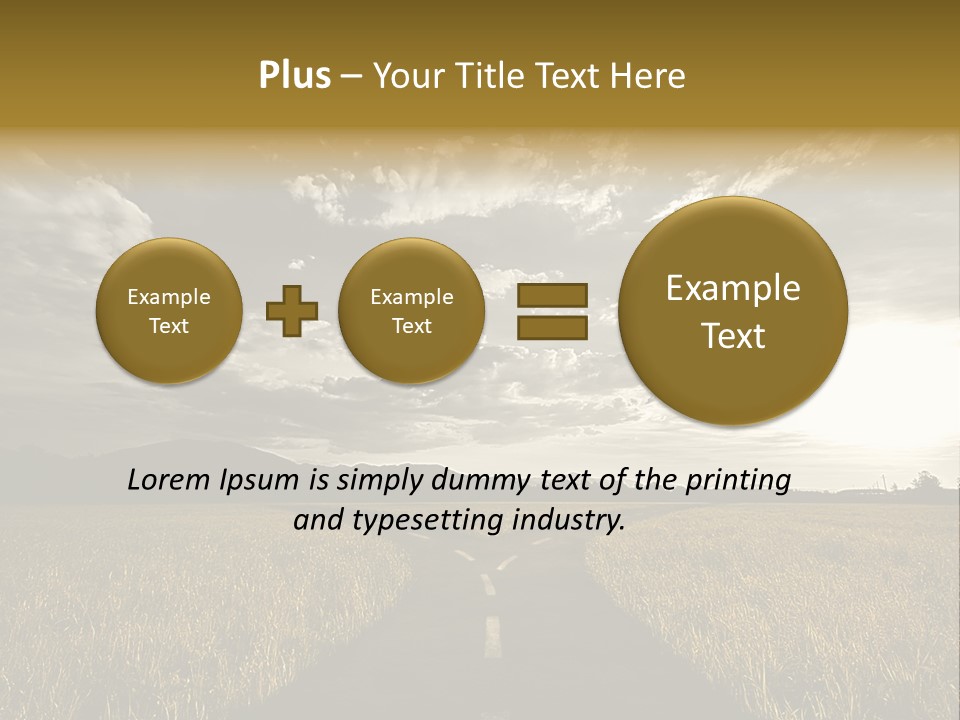 Path Map Rural PowerPoint Template