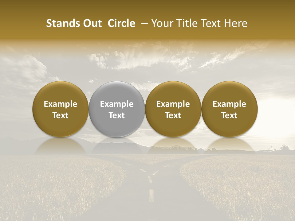 Path Map Rural PowerPoint Template