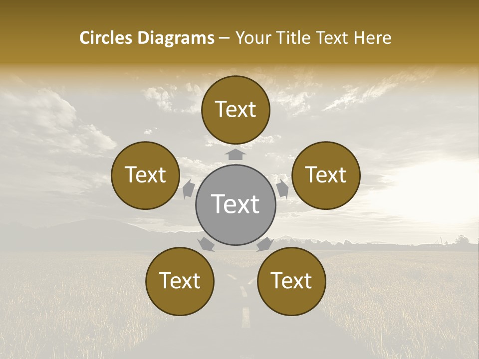 Path Map Rural PowerPoint Template