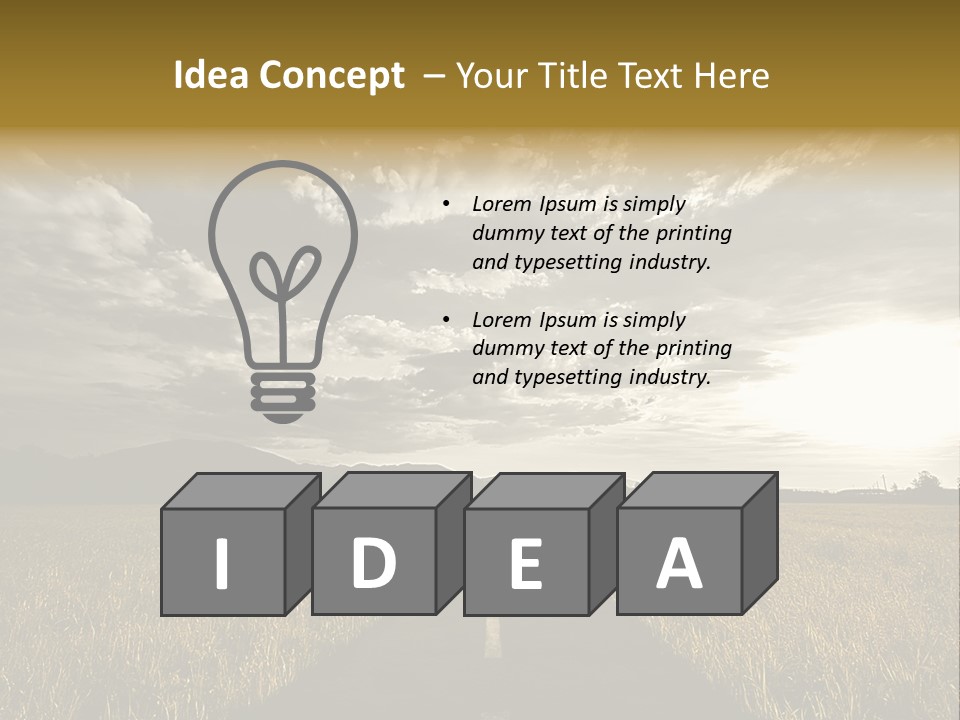 Path Map Rural PowerPoint Template