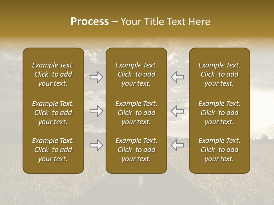 Path Map Rural PowerPoint Template