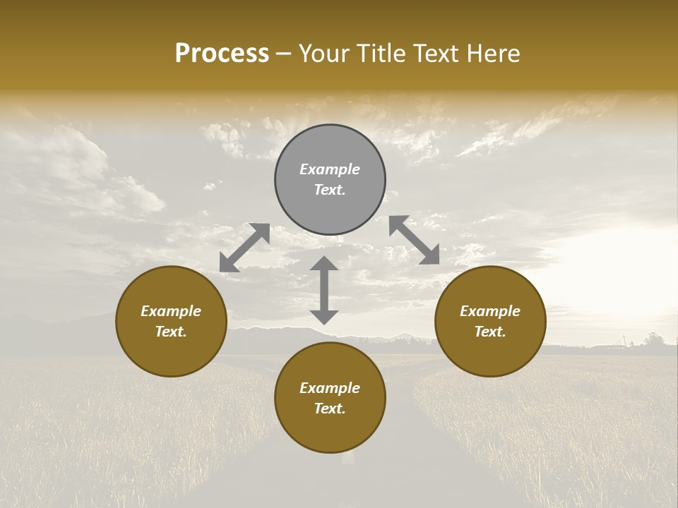 Path Map Rural PowerPoint Template