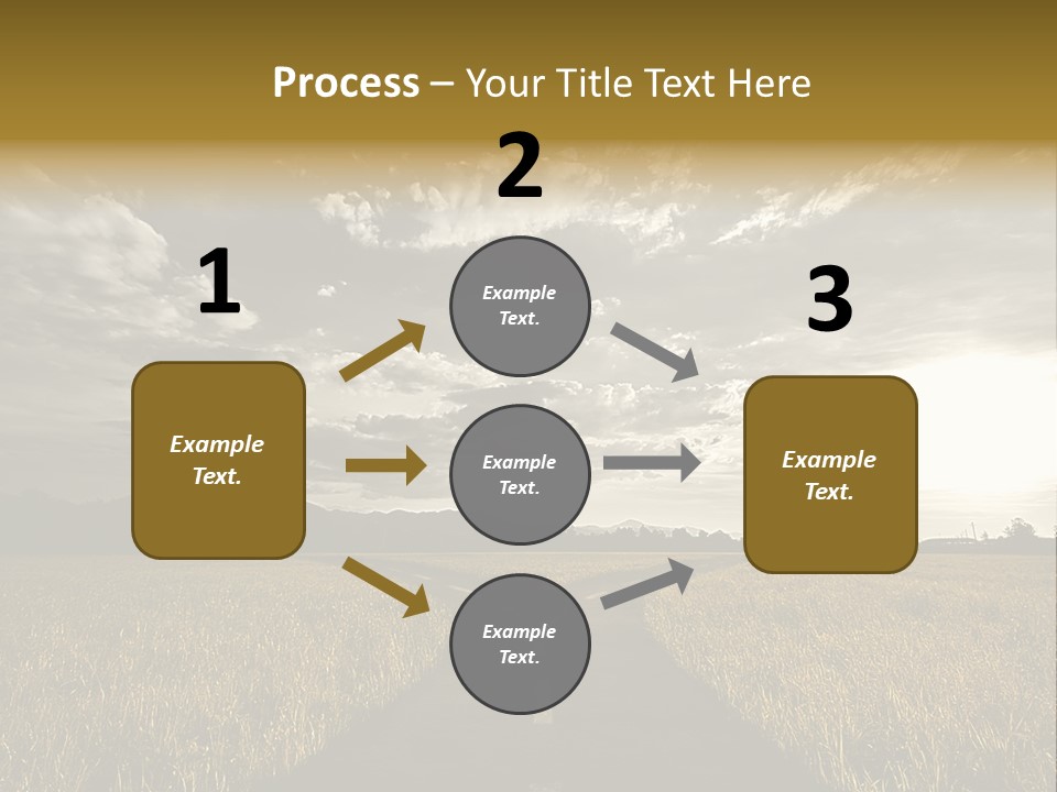 Path Map Rural PowerPoint Template