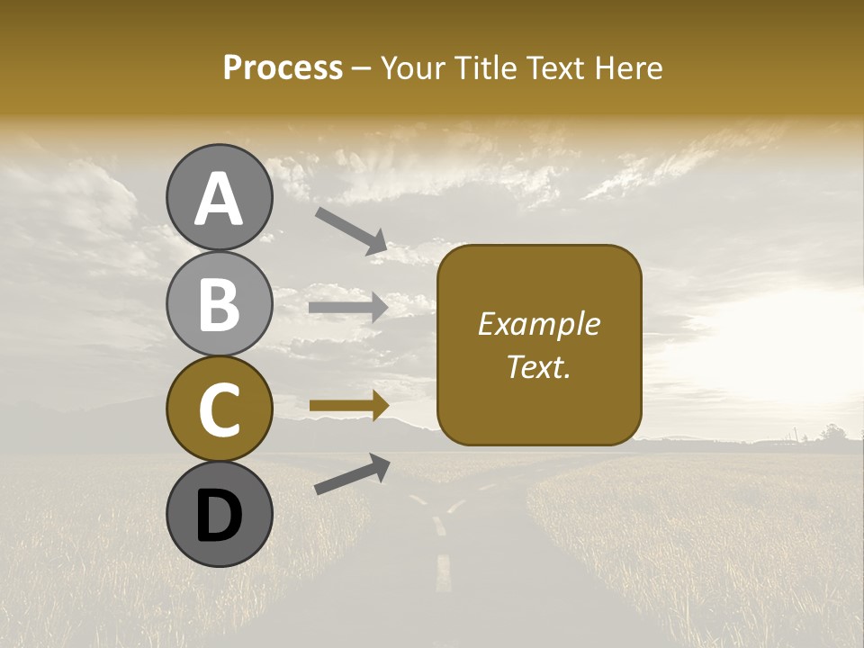Path Map Rural PowerPoint Template