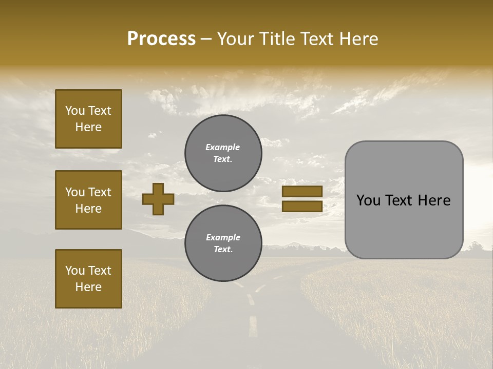 Path Map Rural PowerPoint Template