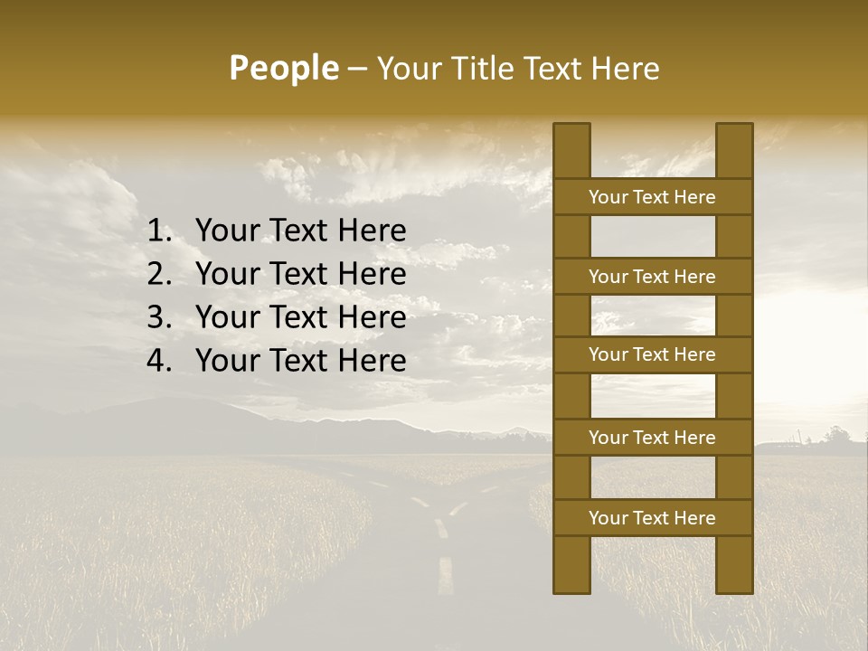 Path Map Rural PowerPoint Template